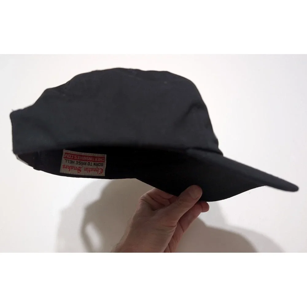 Cheatin SNAKES WORLD Baseball Hat Cap Black ~ Snapback
